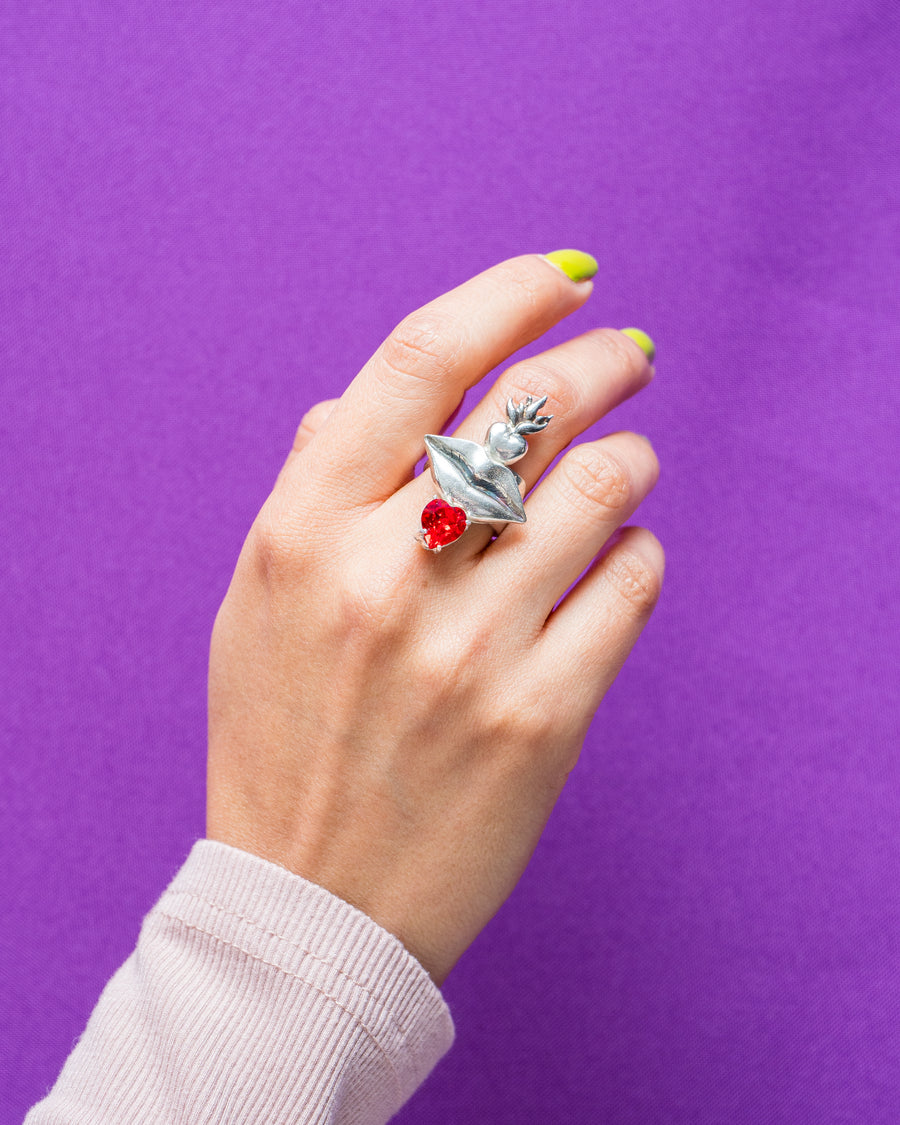 Anillo Fiesta roja