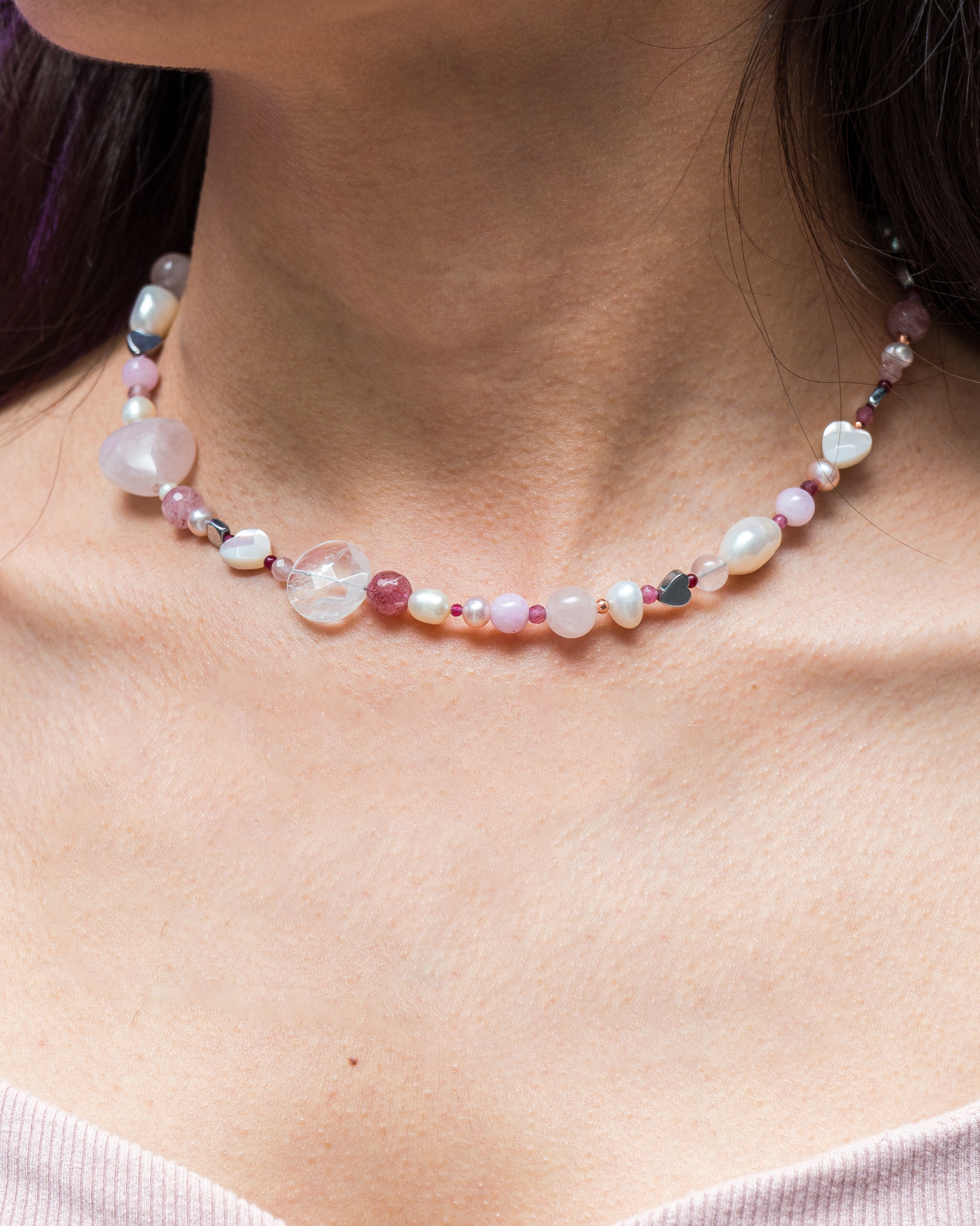 Collar Amor Infinito Rosa