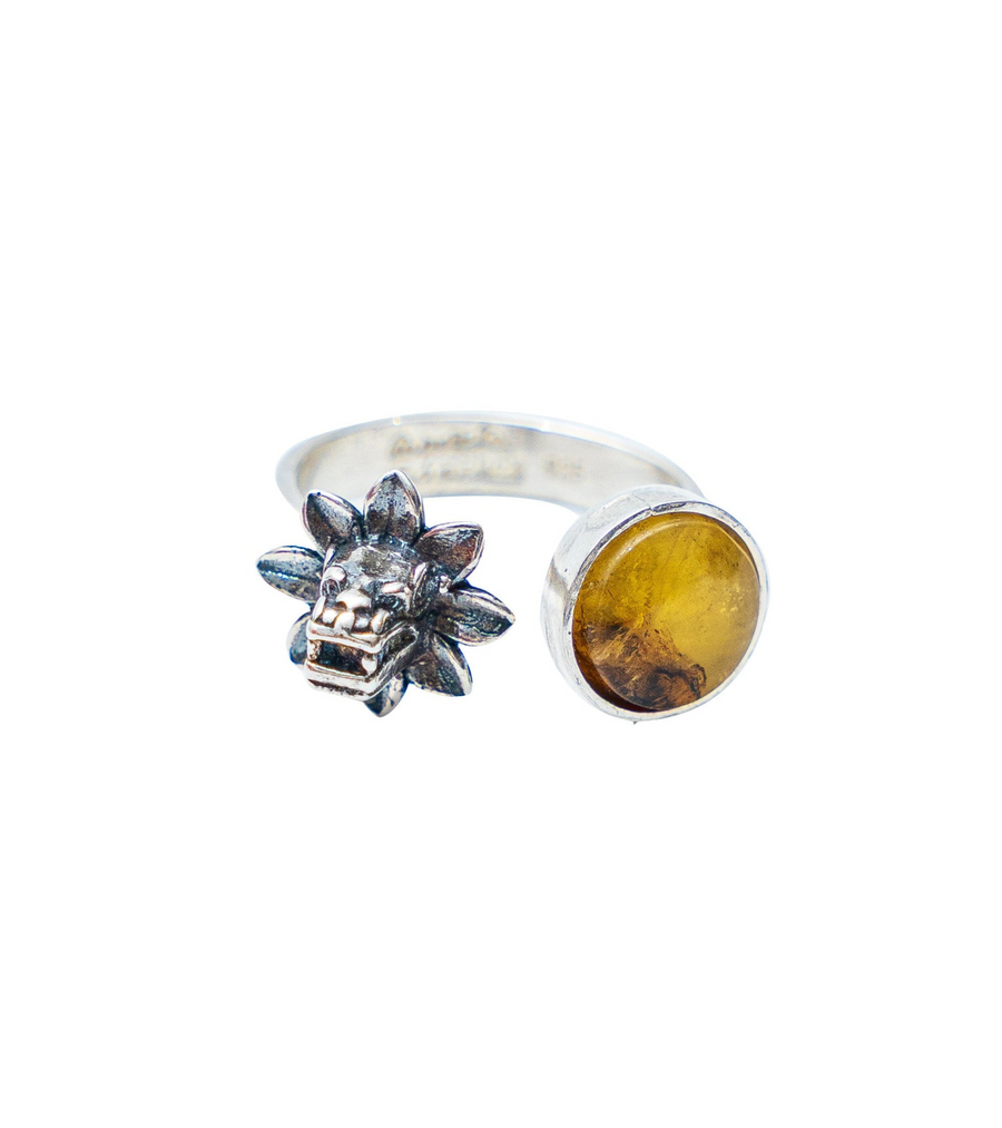 Anillo Quetzalcóatl Dorado