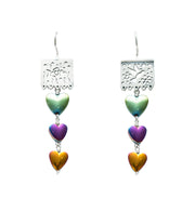 Aretes Papel Picado Tornasol