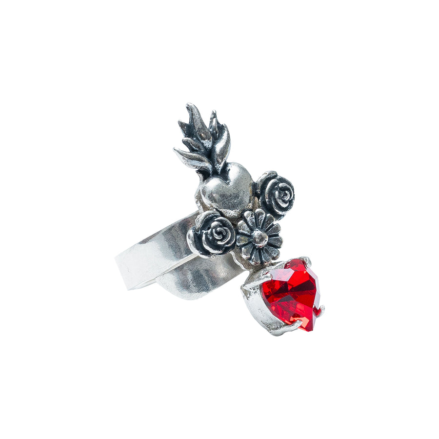 Anillo Corazón Carmesí