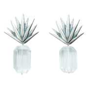 Aretes Cuarzo en Agave