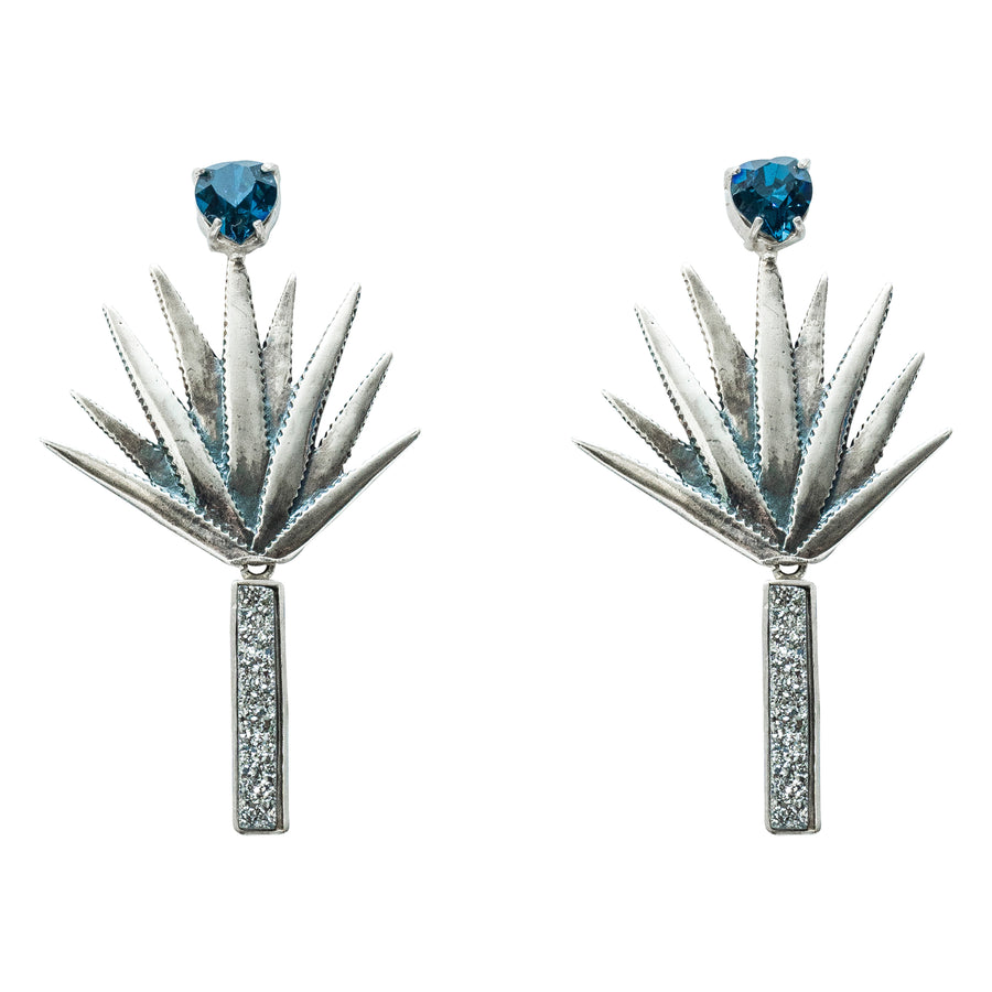 Aretes Azul Agave