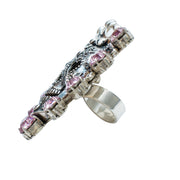 Anillo Calavera Reina Rosa Swarovski