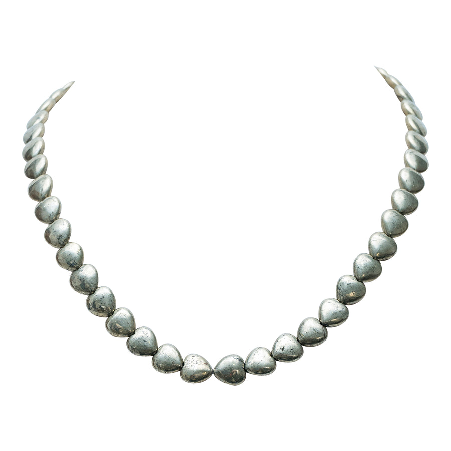 Collar Corazones de Pirita