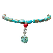 Collar Fuego Turquesa