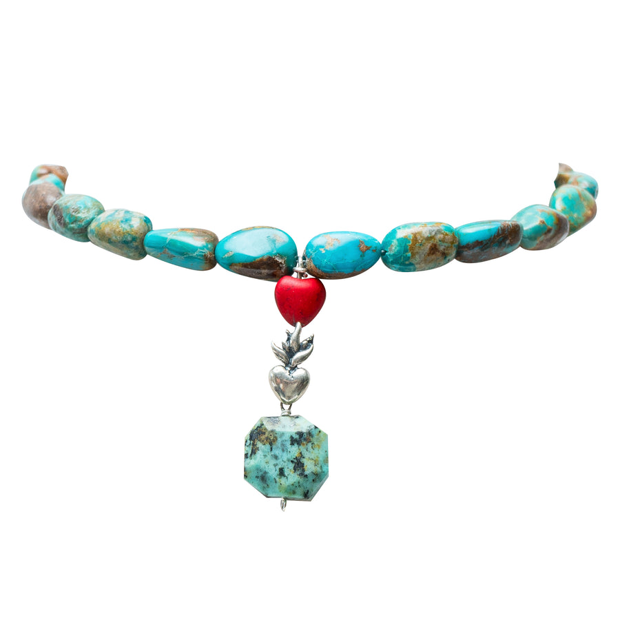 Collar Fuego Turquesa
