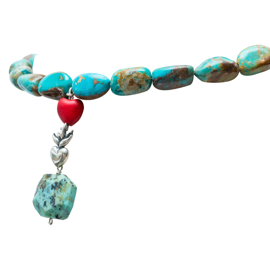 Collar Fuego Turquesa