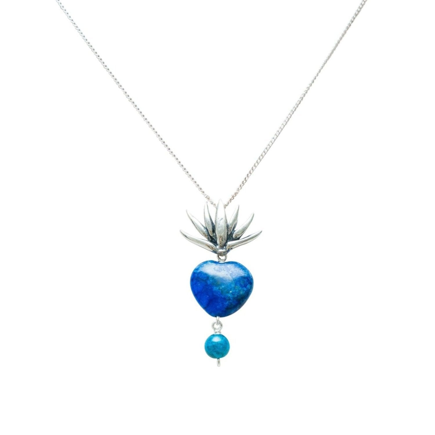 Dije Agave Chico Corazón Lapislázuli