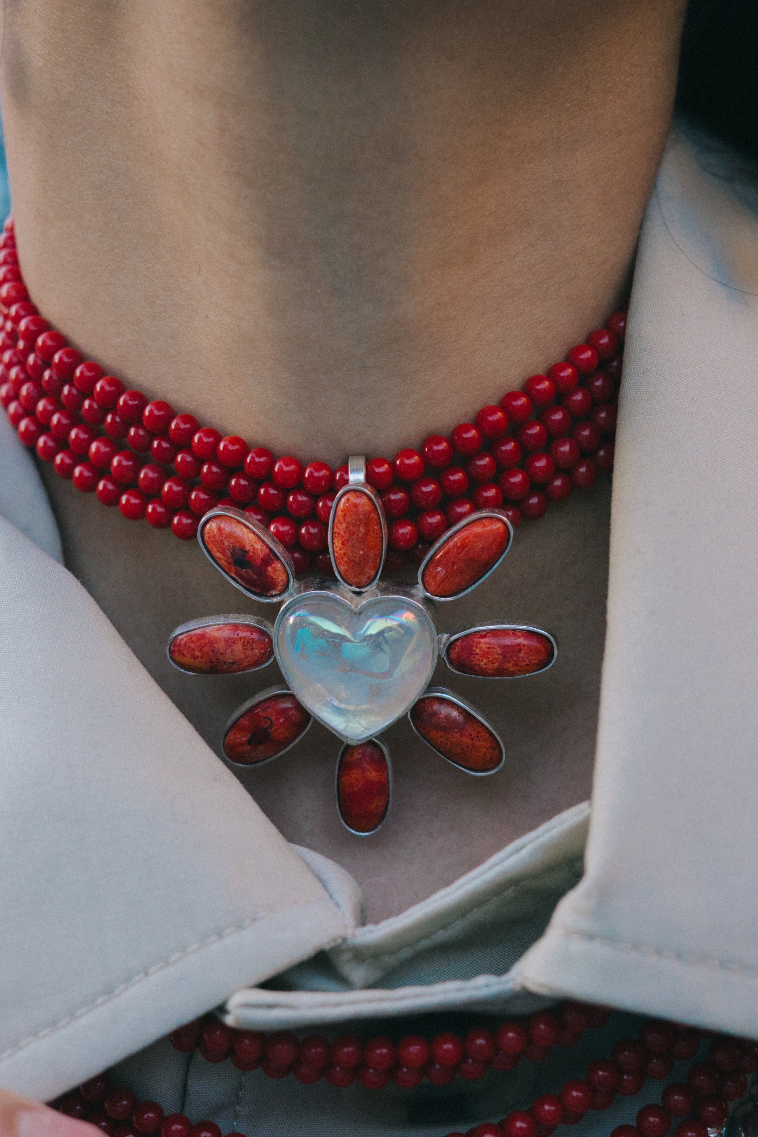 Collar Corazón Fuerte Resplandor