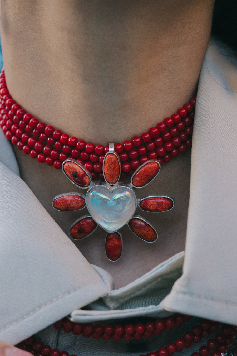 Collar Corazón Fuerte Resplandor