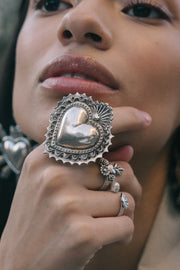 Anillo Corazón Bordado