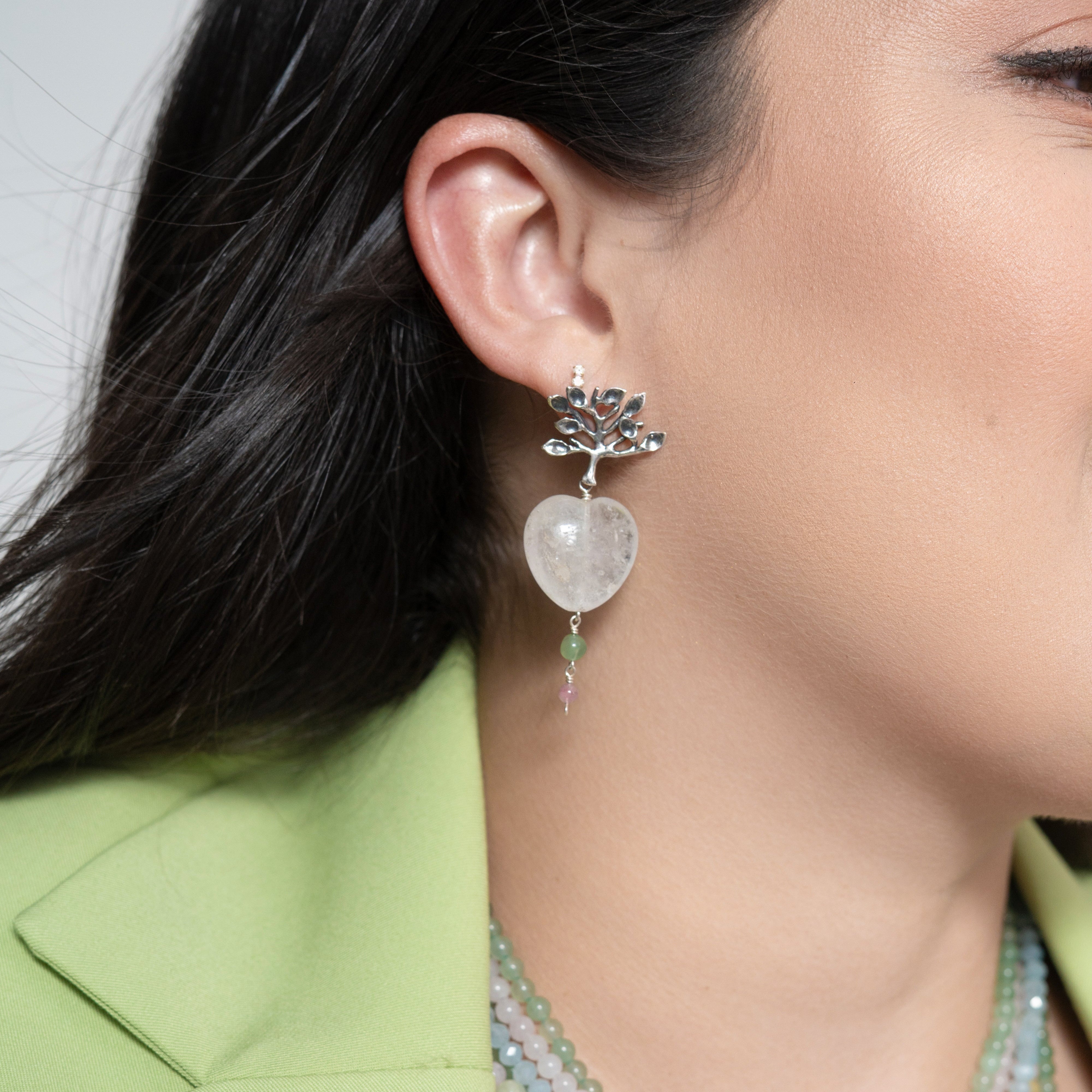 Aretes Corazones de Gratitud