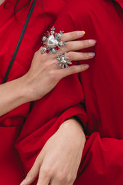 Anillo Corazón Querido México Mediano