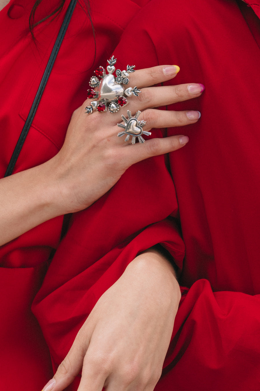 Anillo Corazón Querido México Mediano