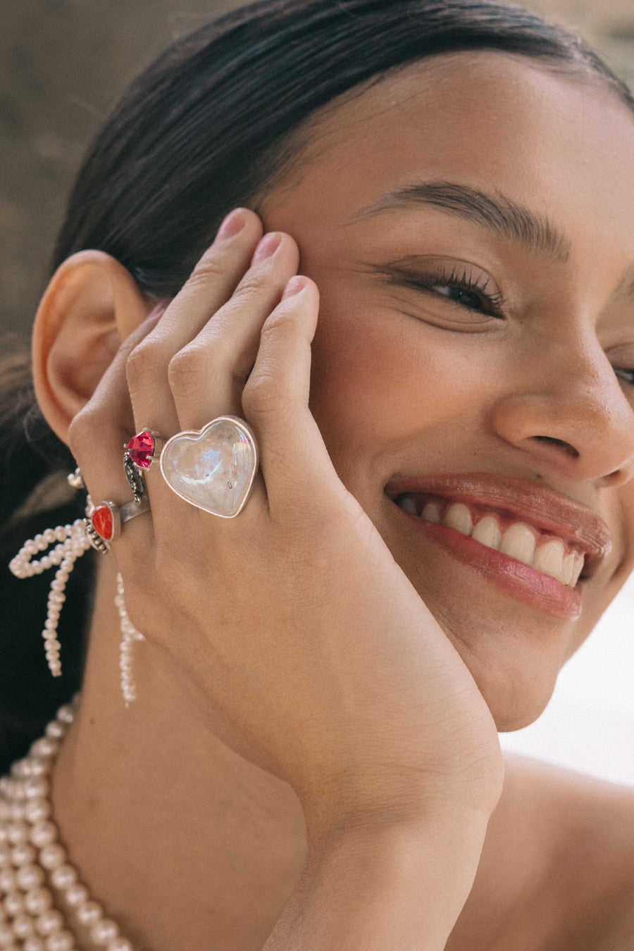 Anillo Corazón Tornasol