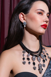 Aretes Rosa Con Gema