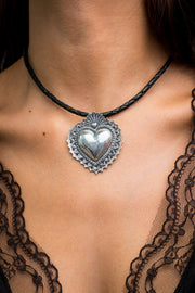 Collar Corazón del Día de Muertos