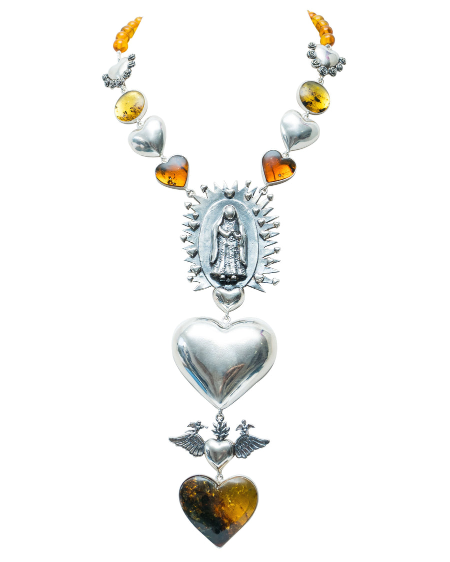 Collar Corazón de Guadalupana
