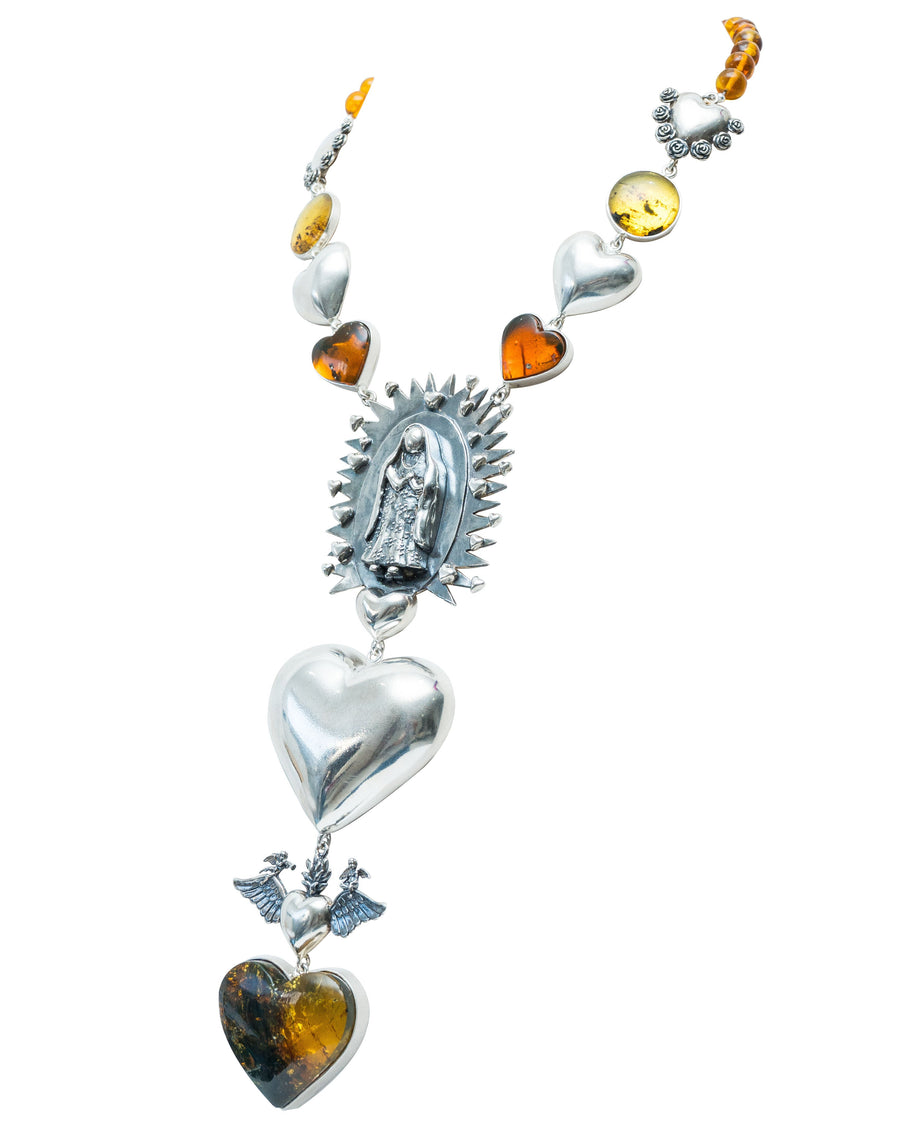 Collar Corazón de Guadalupana