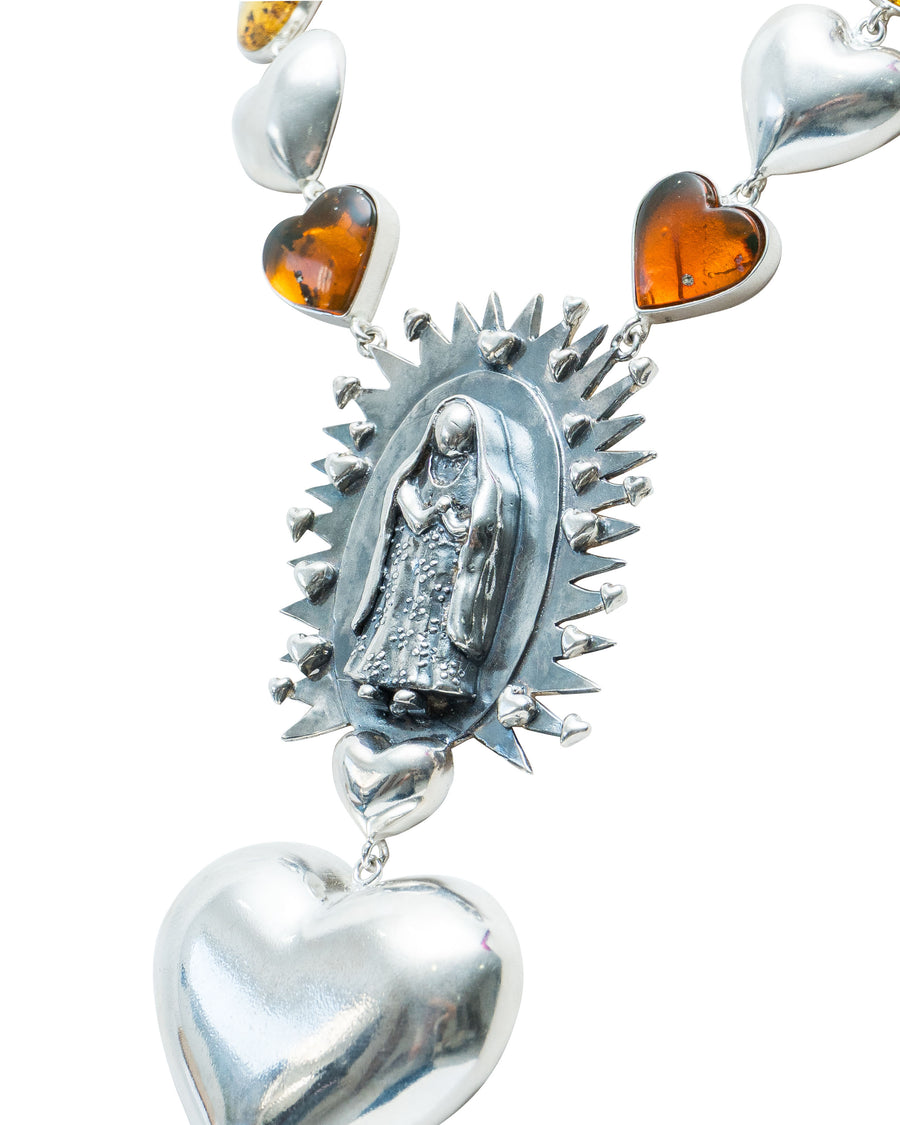 Collar Corazón de Guadalupana