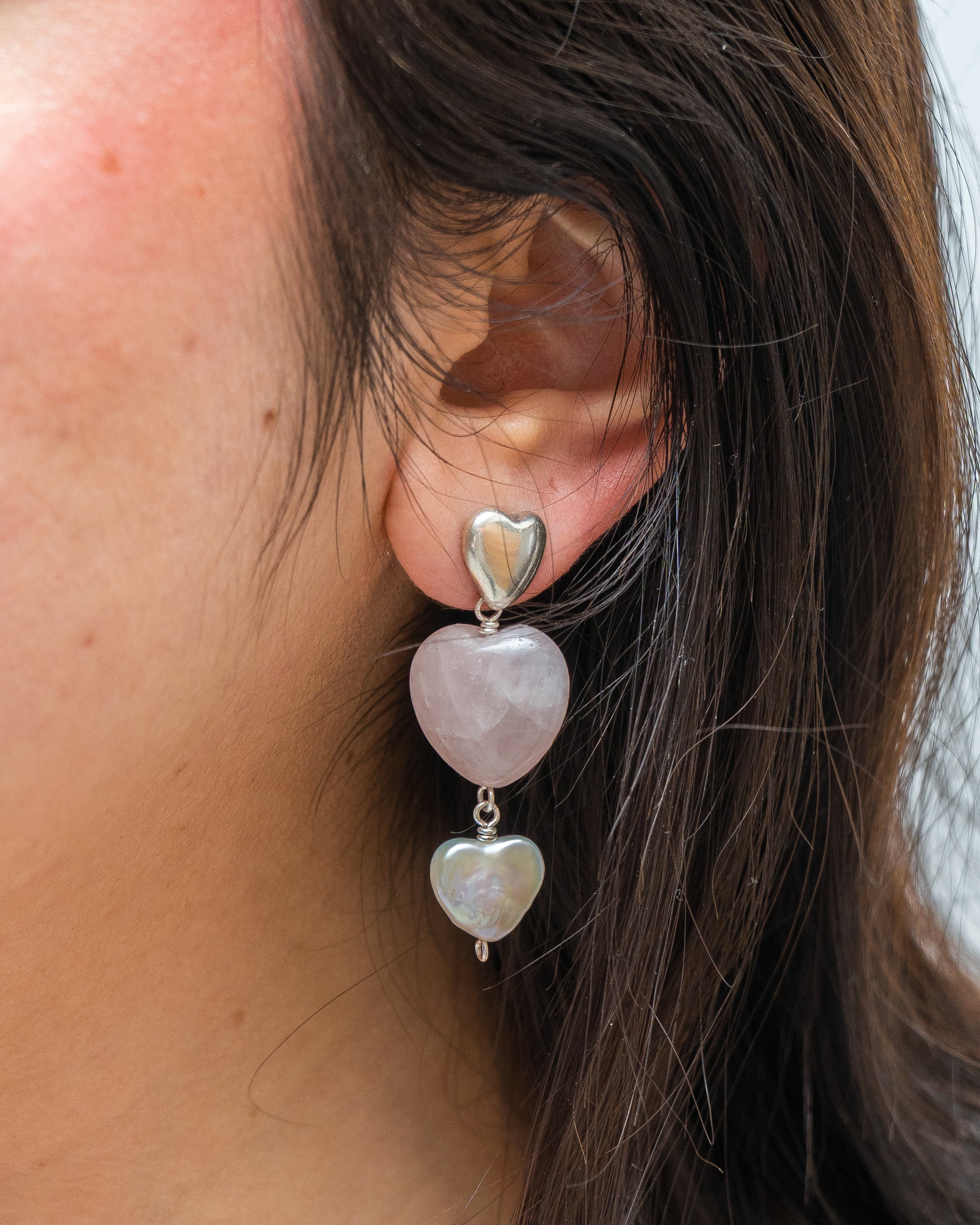 Aretes Corazones de Mamá