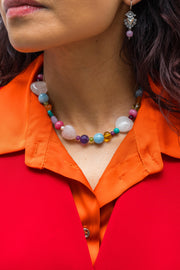 Collar Corazón Arcoíris