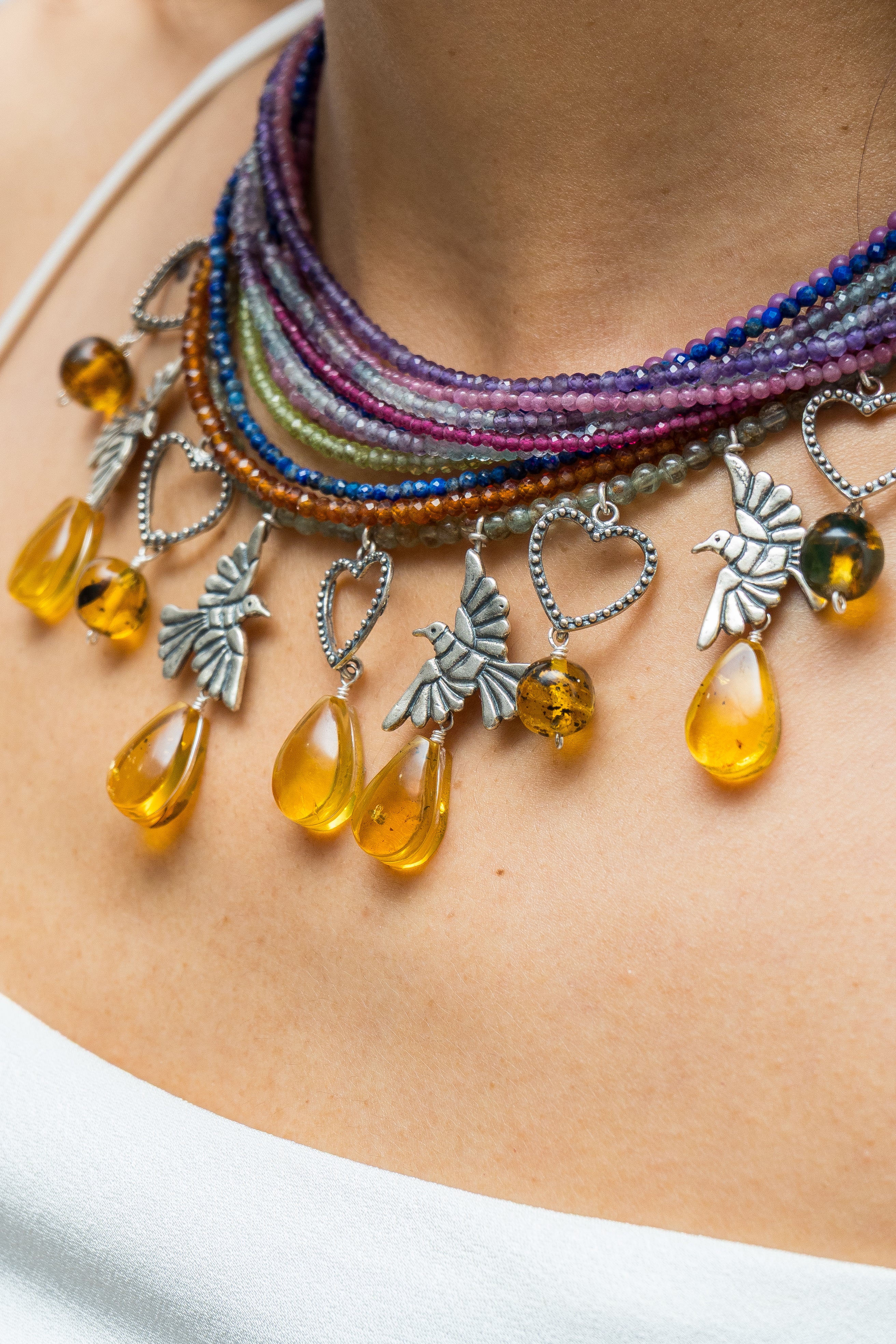 Collar Colibríes de Miel