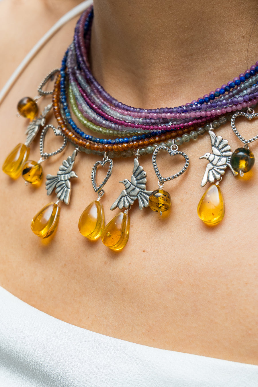 Collar Colibríes de Miel