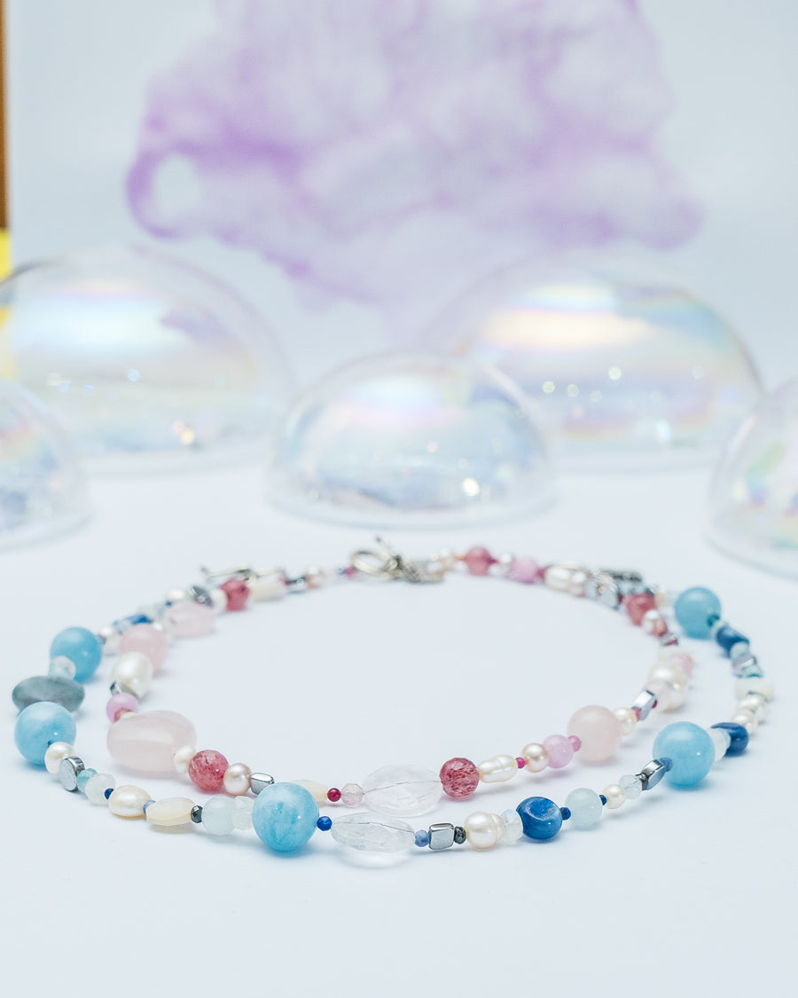 Collar Amor Infinito Rosa