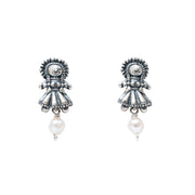 Aretes Muñeca de Listones Mini Perla