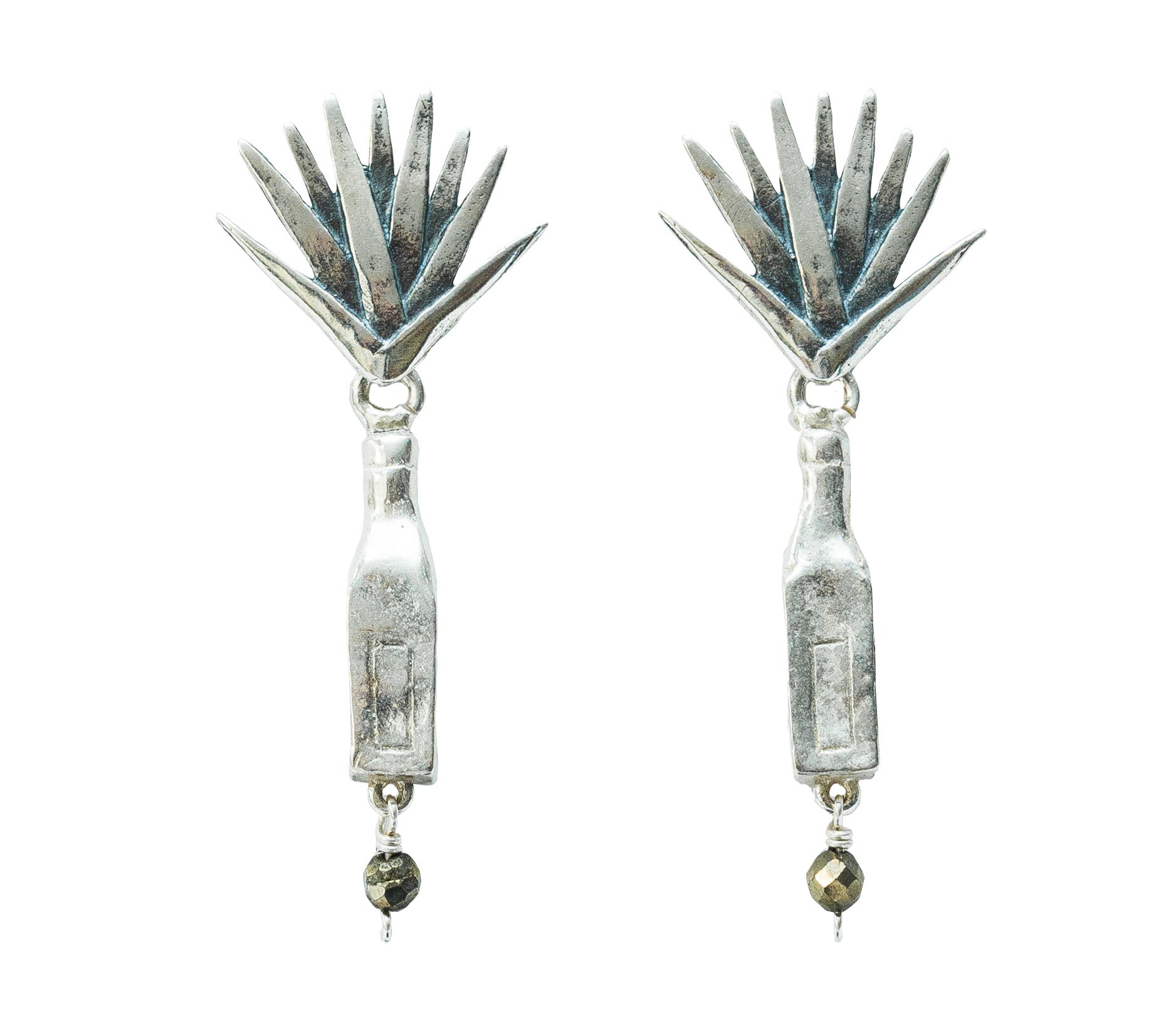 Aretes Agave en Botella de Tequila