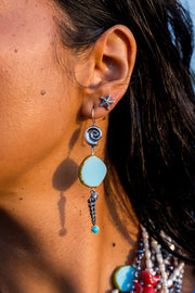 Aretes Mar Turquesa