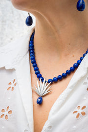 Collar Agave Sobre Lapislázuli