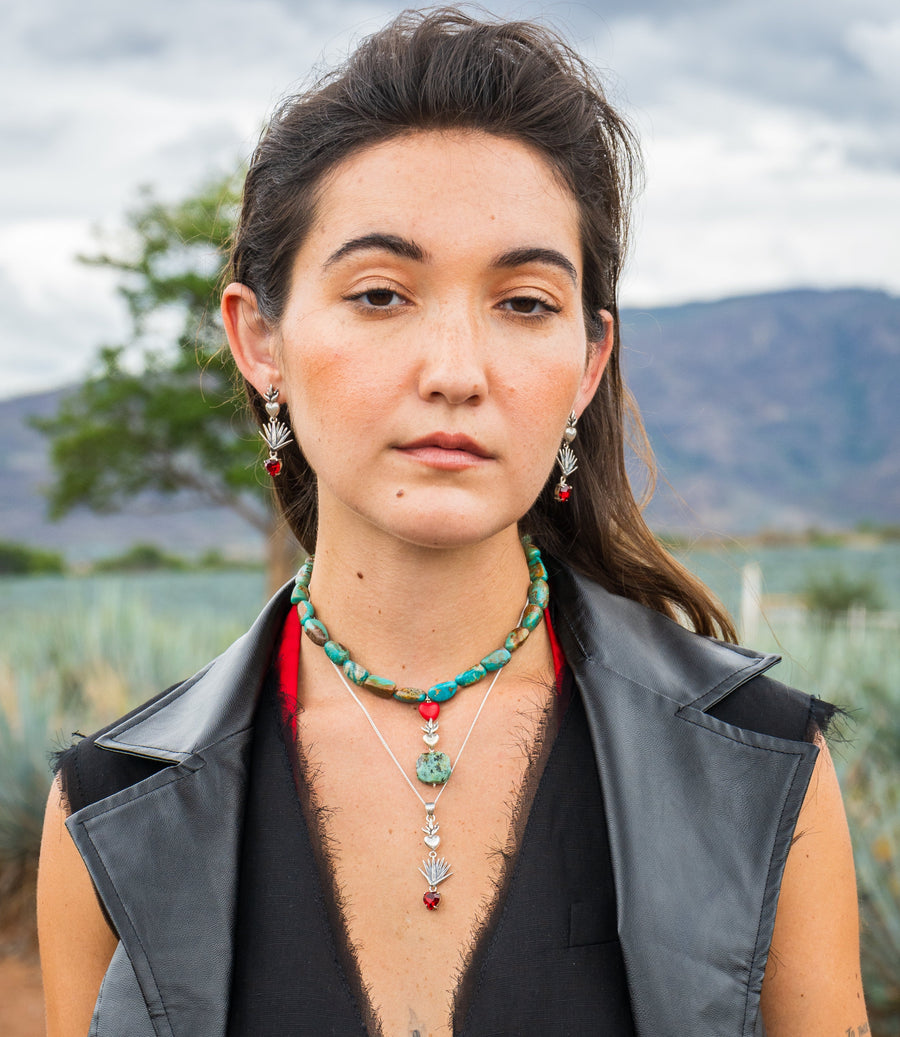 Collar Fuego Turquesa