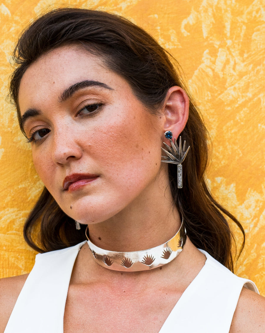 Aretes Azul Agave