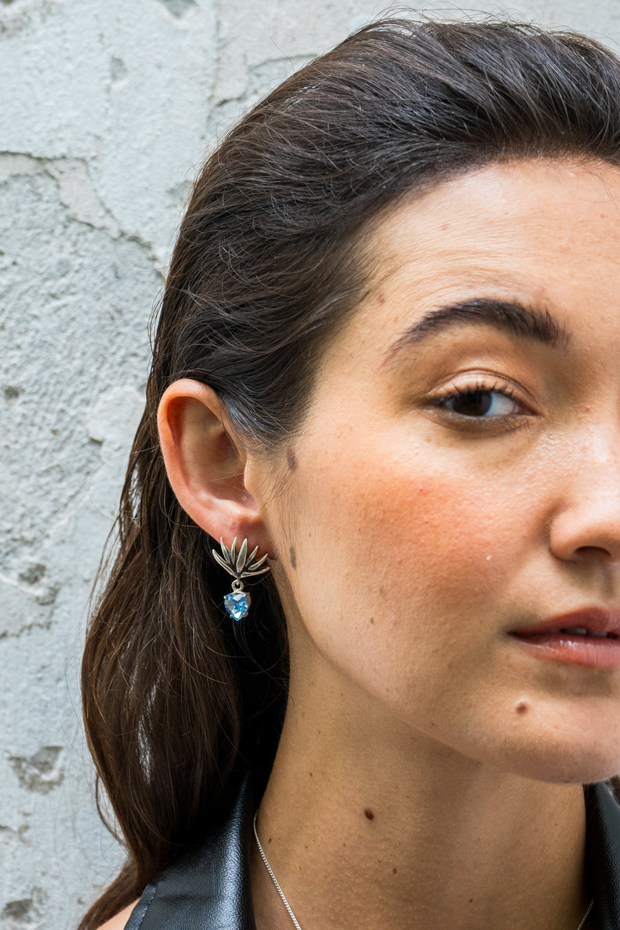 Aretes Agave Celeste