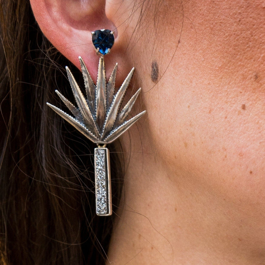 Aretes Azul Agave
