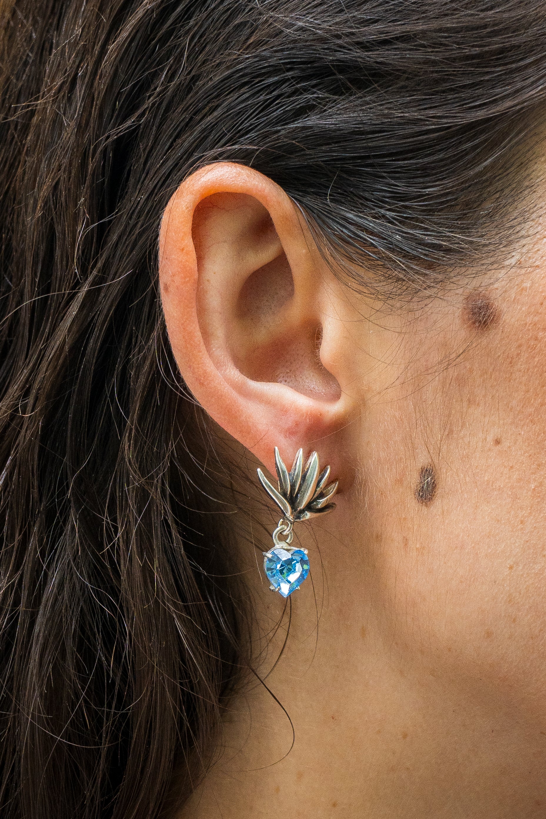 Aretes Agave Celeste