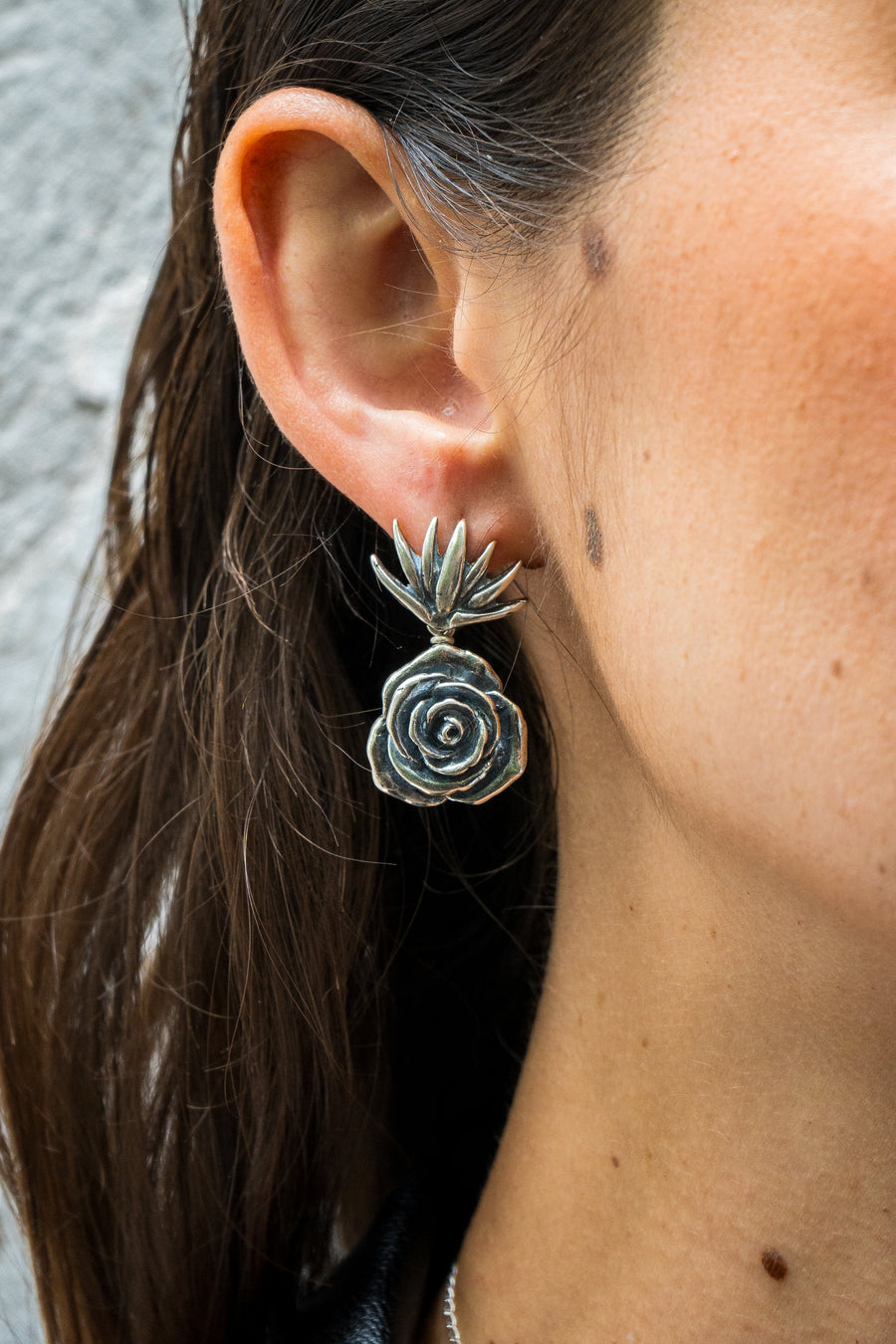 Aretes Rosa Agave