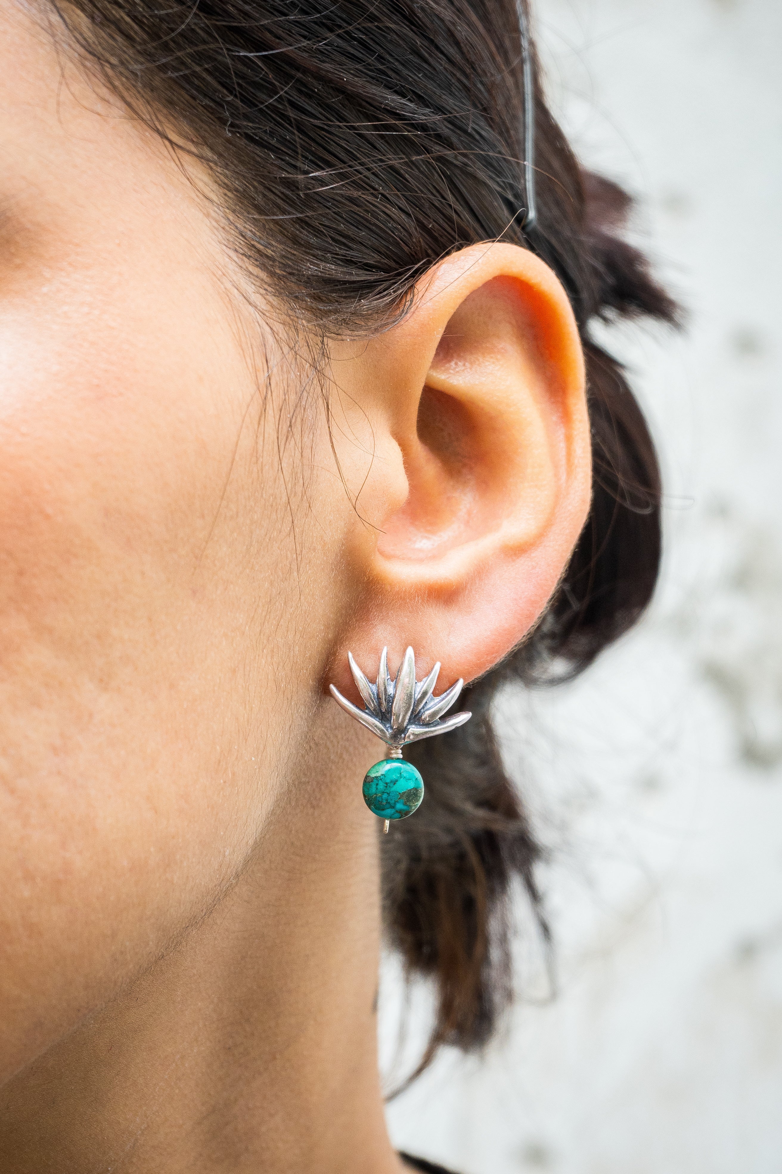 Aretes Agave Chico Turquesa