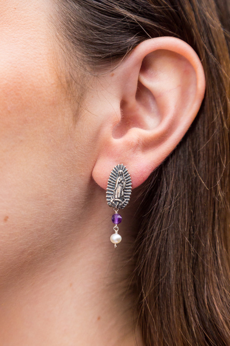 Aretes Virgen De Guadalupe