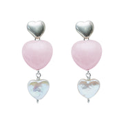 Aretes Corazones de Mamá