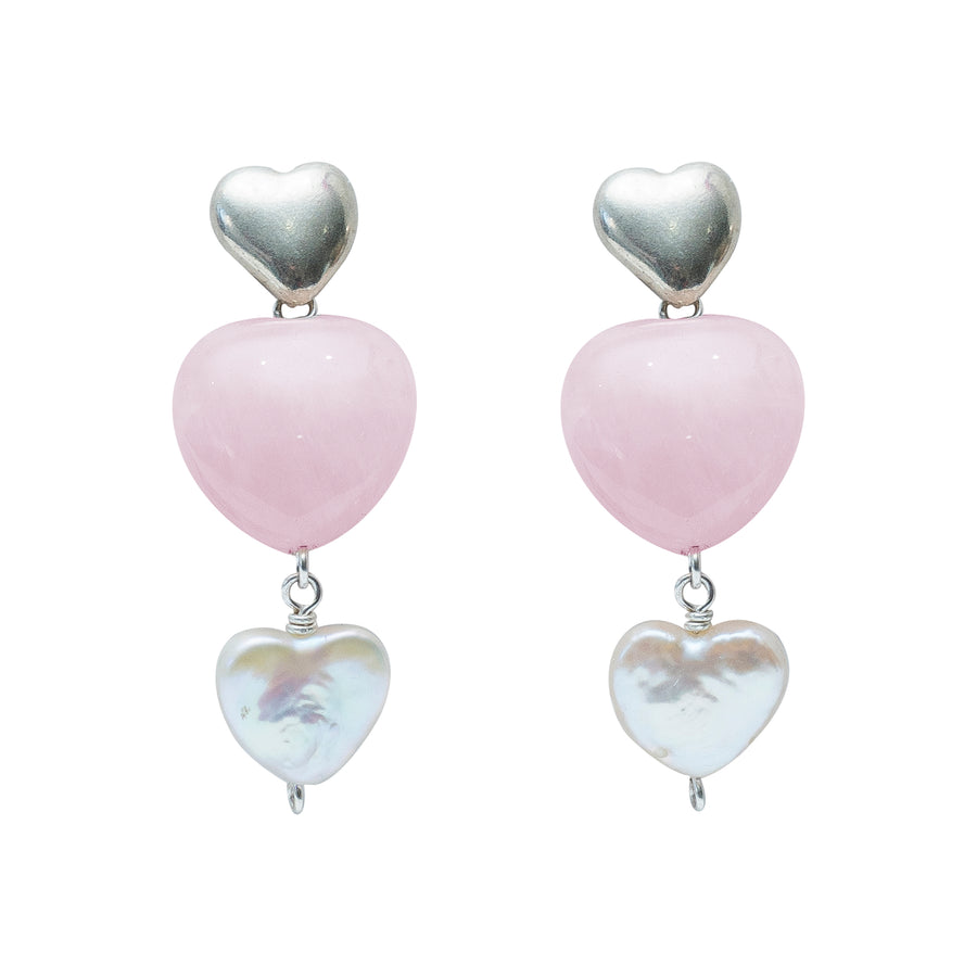 Aretes Corazones de Mamá