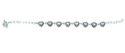 Brazalete Corazoncitos de Plata