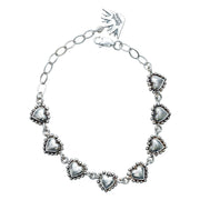 Brazalete Corazoncitos de Plata