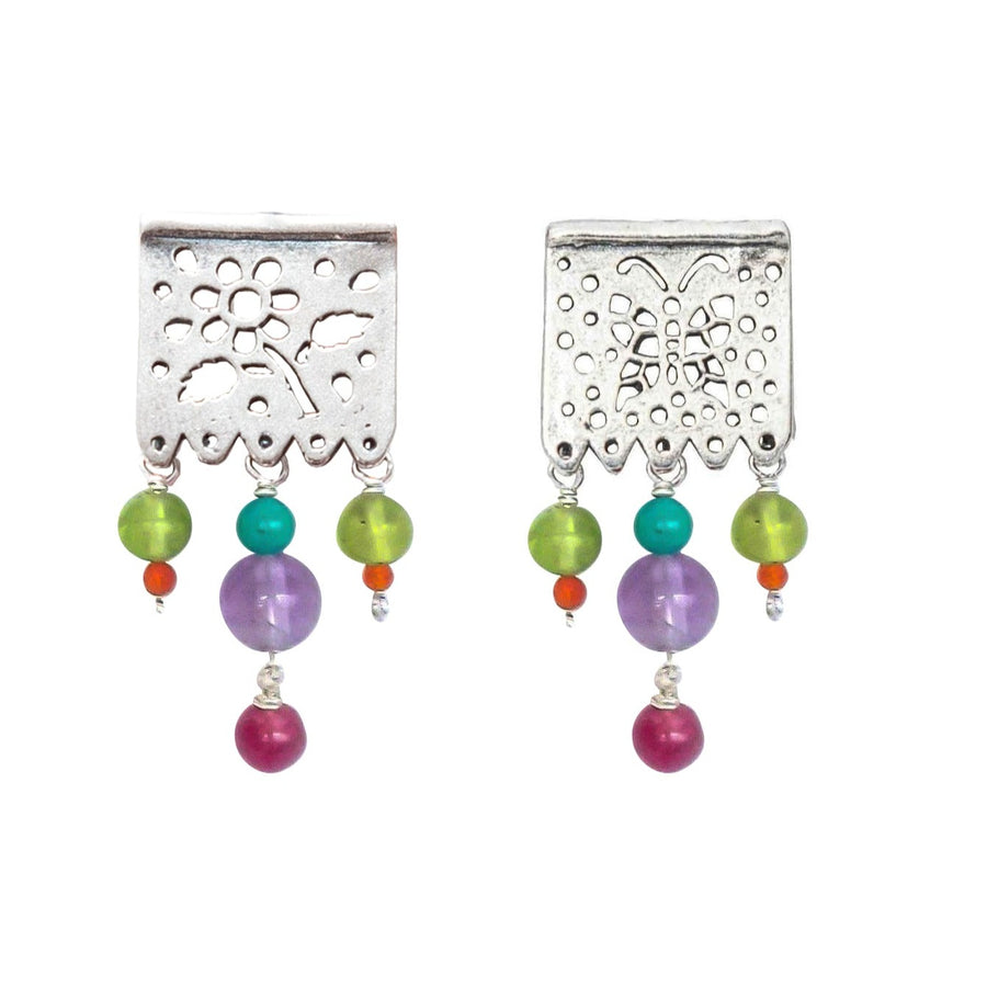 Aretes Papel Amatista
