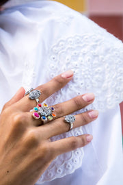 Anillo Calavera Ojos Corazón Chica Gabriela Sánchez Anillo