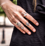 Anillo Calavera Ojos Corazón Chica Gabriela Sánchez Anillo