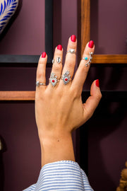 Anillo Corazón con Puntos Alrededor Gabriela Sánchez Anillo